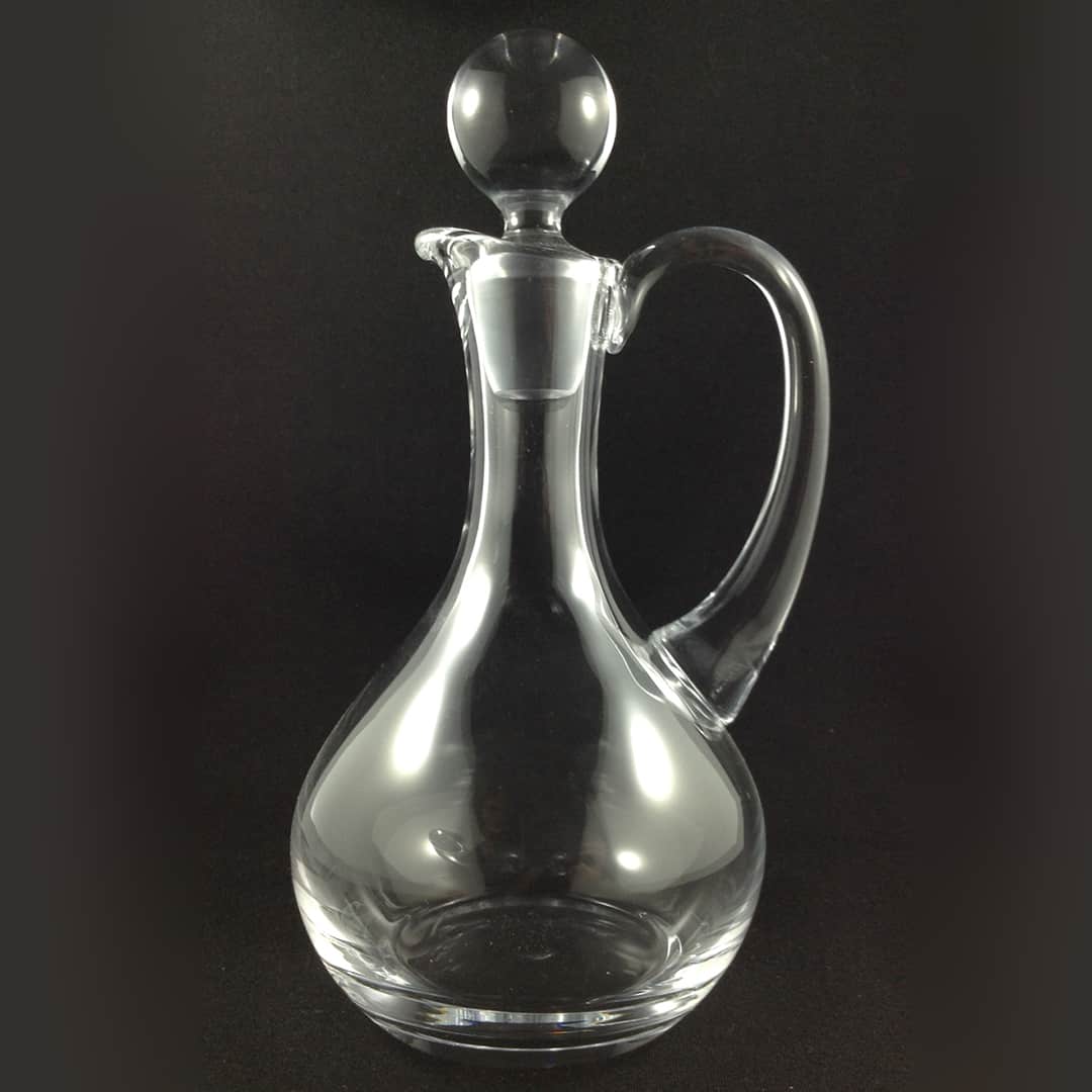 Glass Cruet with Stopper 18cm Tall Church Stores