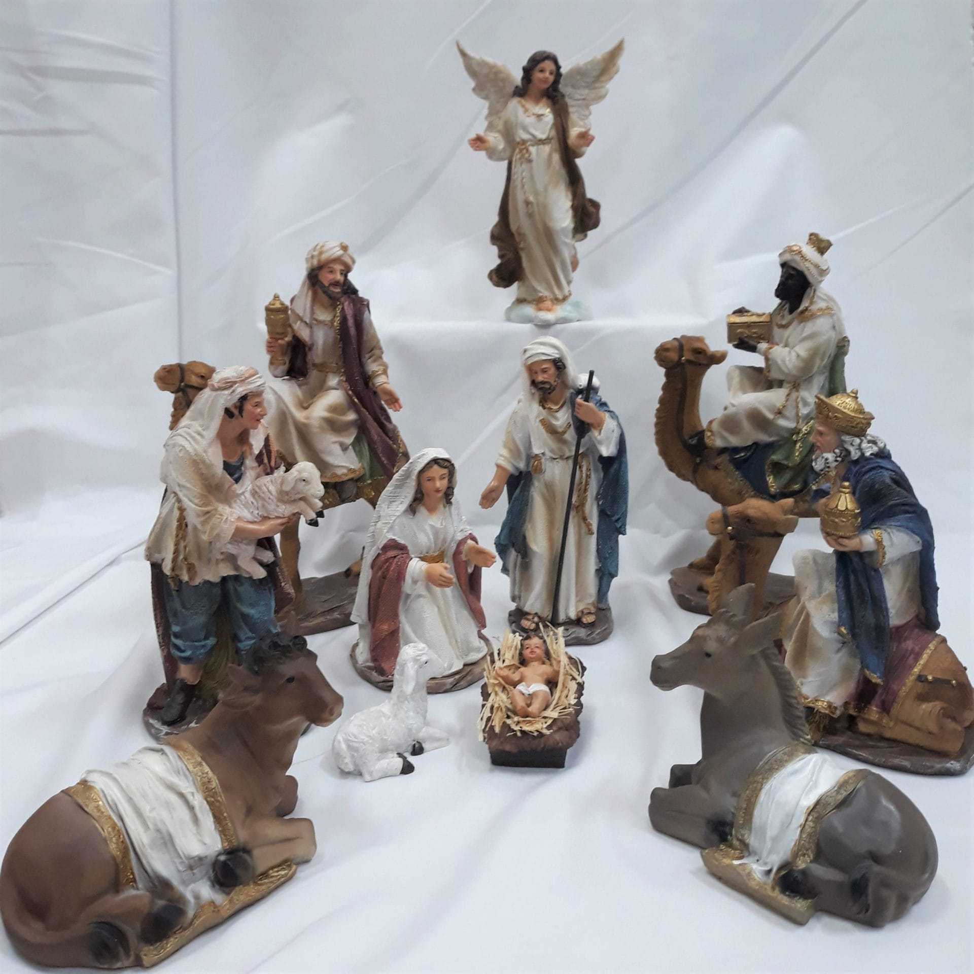 Nativity Set with Camels Resin Church Stores