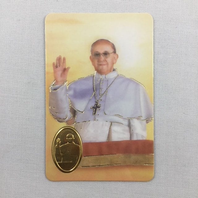 Pope Francis Embossed Card | Church Stores