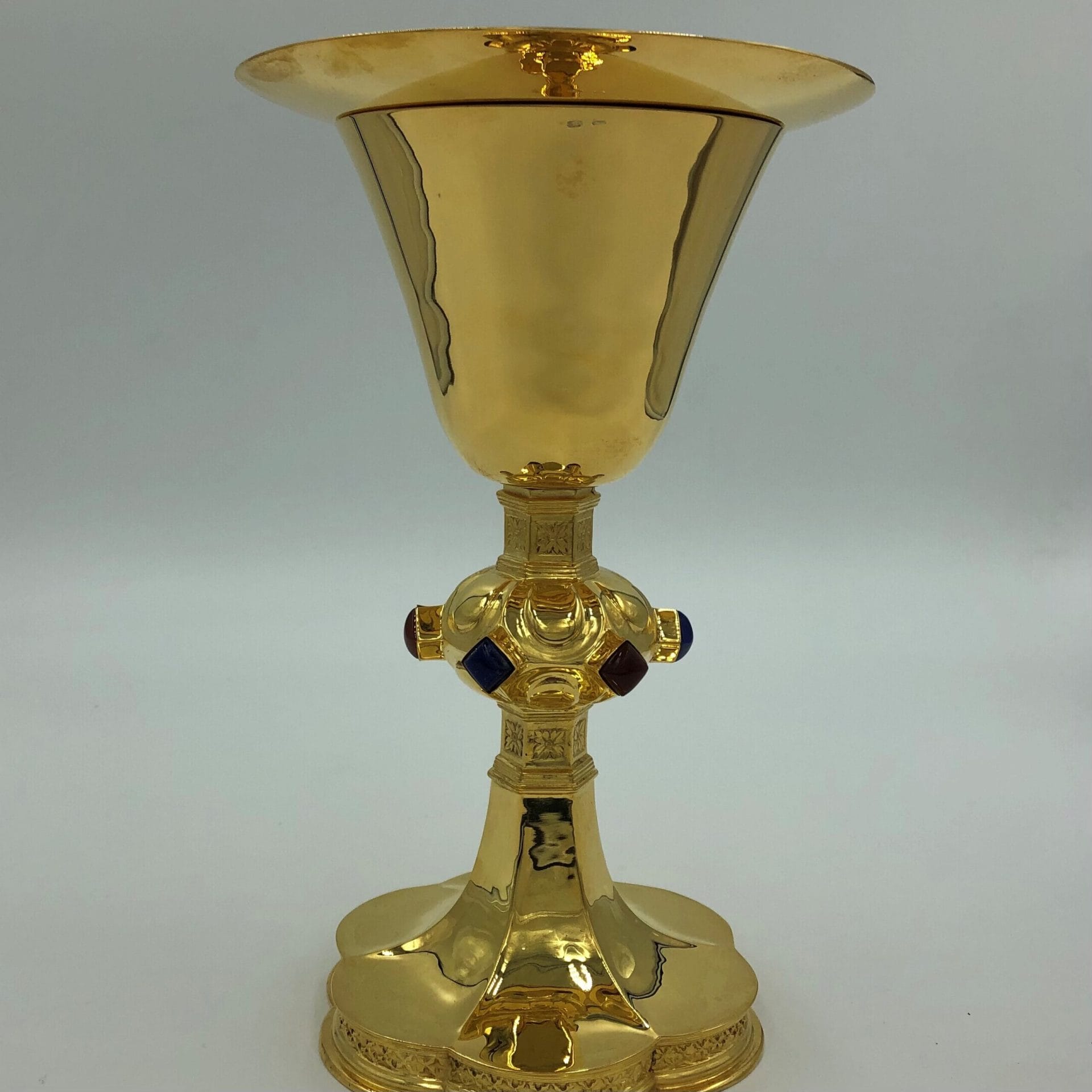 Chalice and Paten Set in Sterling Silver Gold Plated Church Stores