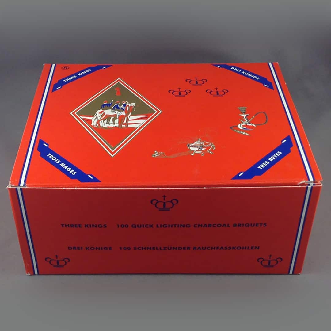 Three Kings Charcoal Box of 100 bricks Church Stores